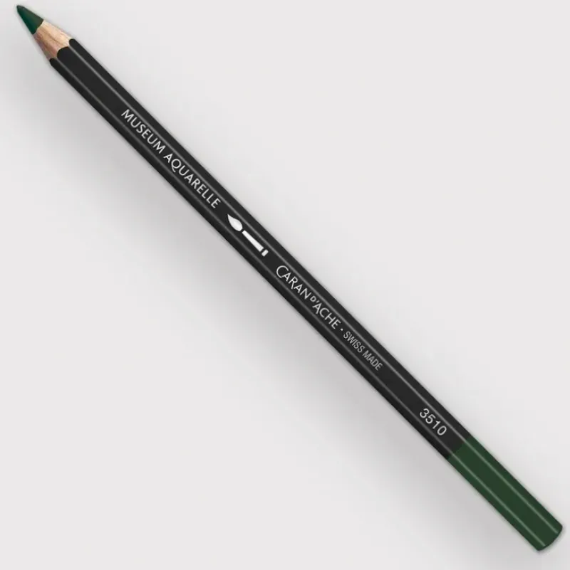 Caran d'Ache Museum 719 Dark Phthalocyan Green - Little Painter Art | Exploring the Endless Possibilities of Art| Pigment