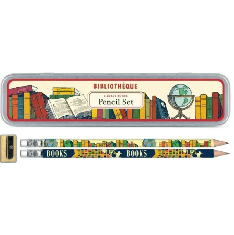Cavallini Pencil Set 10pk, HB - Library Books - Little Painter Art | Exploring the Endless Possibilities of Art| Shop All