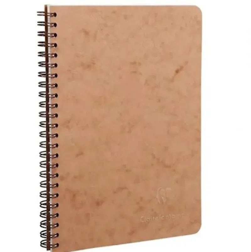 Clairefontaine Age-Bag A5 Coilbound Notebook, Ruled, Tan - Little Painter Art | Exploring the Endless Possibilities of Art| Shop All