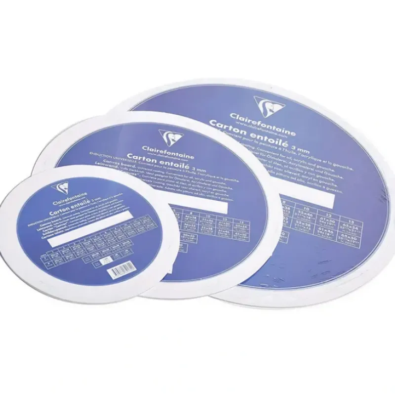 Clairefontaine Round Canvas Boards - Little Painter Art | Exploring the Endless Possibilities of Art| Canvas