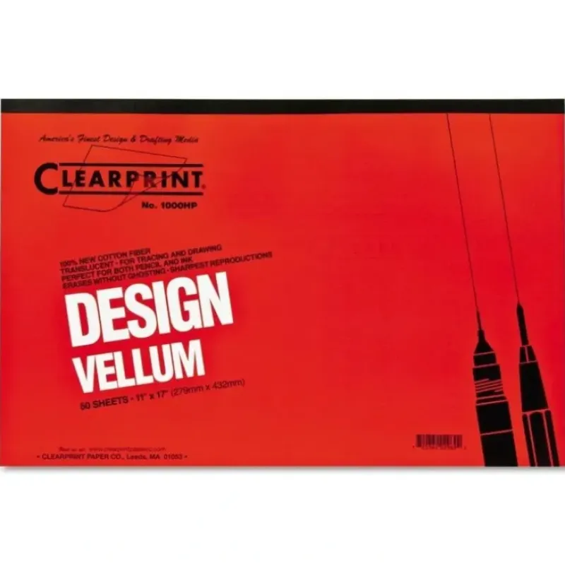 Clearprint Design Vellum Pad 11x17", 50 Sheet, Plain - Little Painter Art | Exploring the Endless Possibilities of Art| Shop All