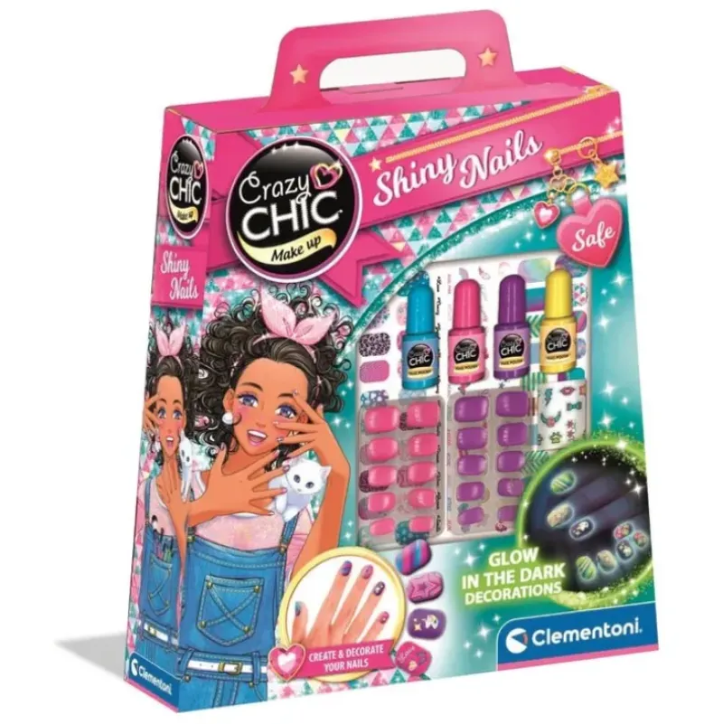 Clementoni Crazy Chic Shiny Nails Kit - Little Painter Art | Exploring the Endless Possibilities of Art| Shop All