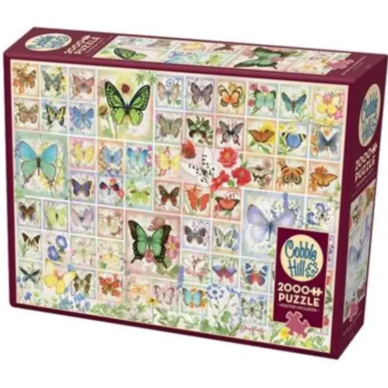 Cobble Hill 2000pc Puzzle - Butterflies & Blossoms - Little Painter Art | Exploring the Endless Possibilities of Art| Shop All