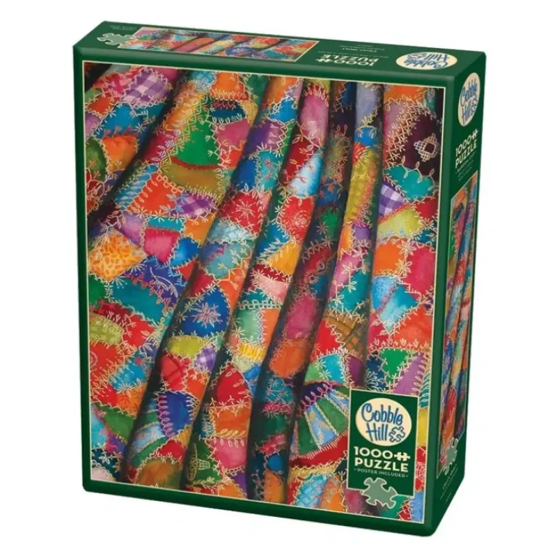Cobble Hill 1000pc Puzzle - Crazy Quilt - Little Painter Art | Exploring the Endless Possibilities of Art| Shop All