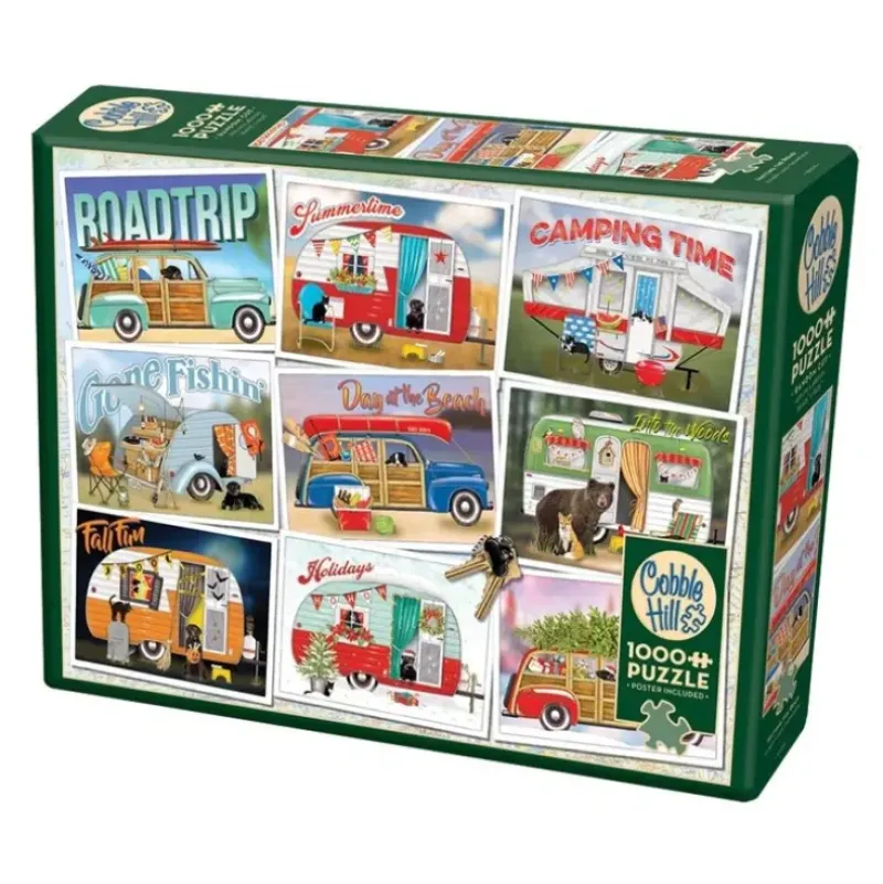 Cobble Hill 1000pc Puzzle - Hitting the Road - Little Painter Art | Exploring the Endless Possibilities of Art| Shop All
