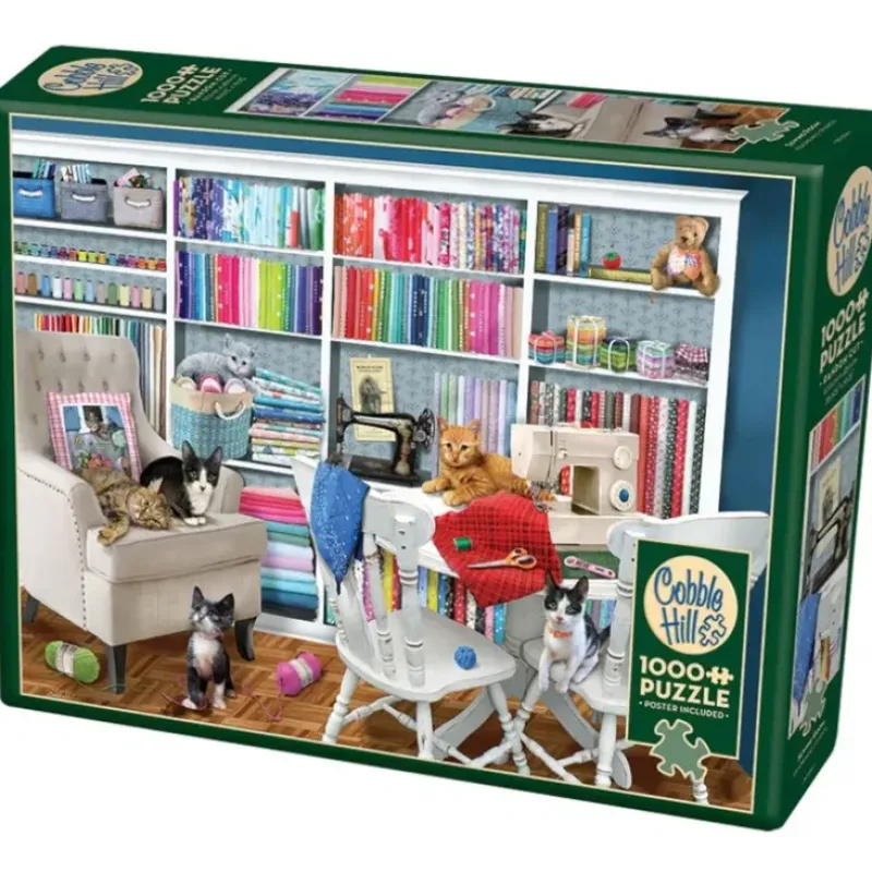 Cobble Hill 1000pc Puzzle - Sewing Room - Little Painter Art | Exploring the Endless Possibilities of Art| Shop All