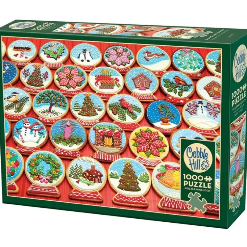 Cobble Hill 1000pc Puzzle - Snow Globe Cookies - Little Painter Art | Exploring the Endless Possibilities of Art| Shop All