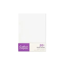 Crafters Companion - Craft Room Essentials - Mount Board 5.75 x 7.75 - White (20 Pack) - Little Painter Art | Exploring the Endless Possibilities of Art| Shop All