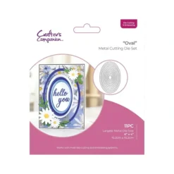 Crafters Companion - Die Cutting & Embossing Oval Nesting Dies - Little Painter Art | Exploring the Endless Possibilities of Art| Shop All