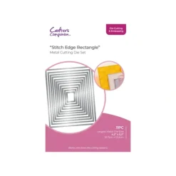 Crafters Companion - Die Cutting & Embossing - Stitch Edge Rectangle - Little Painter Art | Exploring the Endless Possibilities of Art| Shop All
