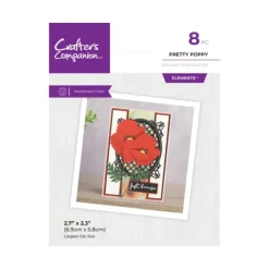 Crafters Companion - Metal Die Elements - Pretty Poppy - Little Painter Art | Exploring the Endless Possibilities of Art| Shop All