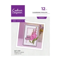 Crafters Companion - Metal Die Elements - Flourishing Foxglove - Little Painter Art | Exploring the Endless Possibilities of Art| Shop All