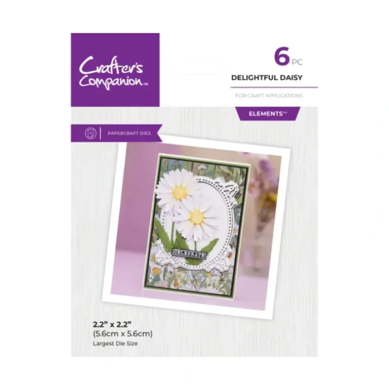Crafters Companion - Metal Die Elements - Delightful Daisy - Little Painter Art | Exploring the Endless Possibilities of Art| Shop All
