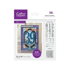 Crafters Companion - Stamps and Die Set - Everyday Numbers - Little Painter Art | Exploring the Endless Possibilities of Art| Shop All