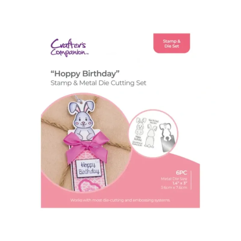 Crafters Companion - Stamp & Die Set - Hoppy Birthday - Little Painter Art | Exploring the Endless Possibilities of Art| Shop All