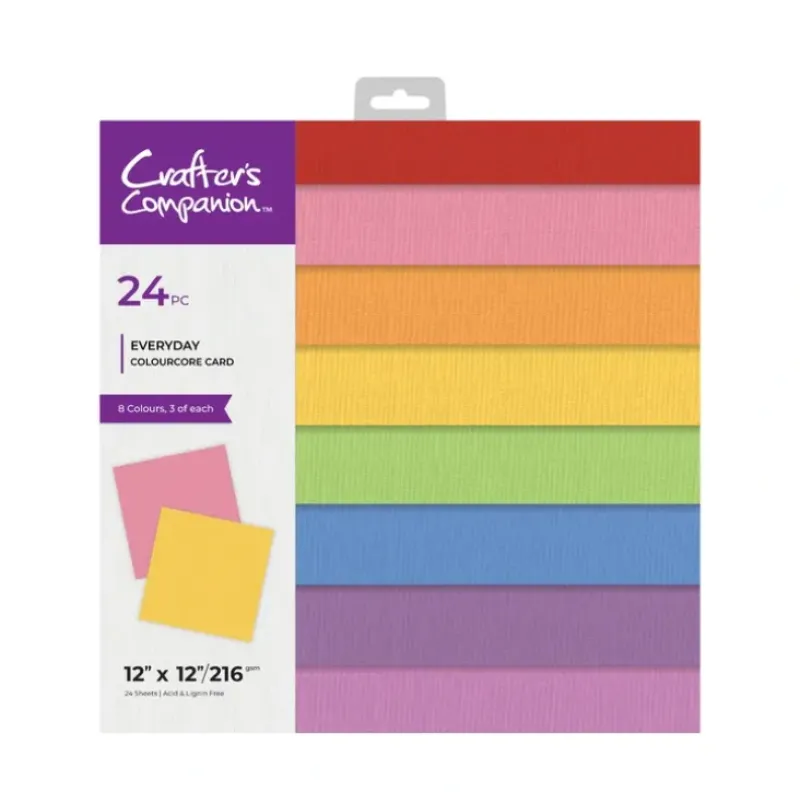 Crafters Companion 12 x 12 ColourCore Card - Everyday - Little Painter Art | Exploring the Endless Possibilities of Art| Shop All