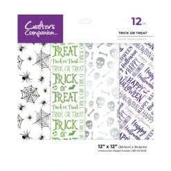 Crafters Companion 12 x 12 Luxury Foiled Acetate Pack - Trick or Treat - Little Painter Art | Exploring the Endless Possibilities of Art| Shop All