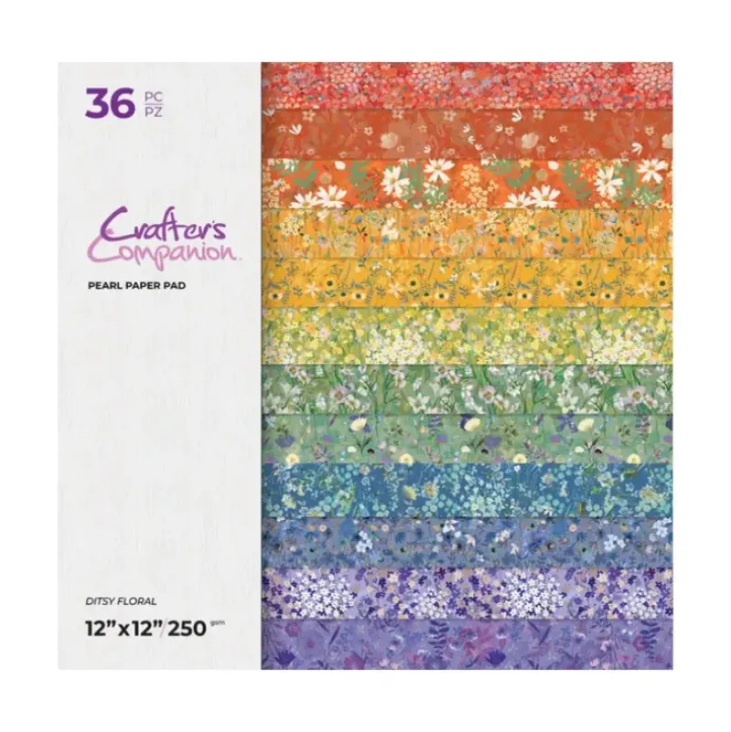 Crafters Companion 12 x 12 Paper Pad - Ditsy Floral - Little Painter Art | Exploring the Endless Possibilities of Art| Shop All