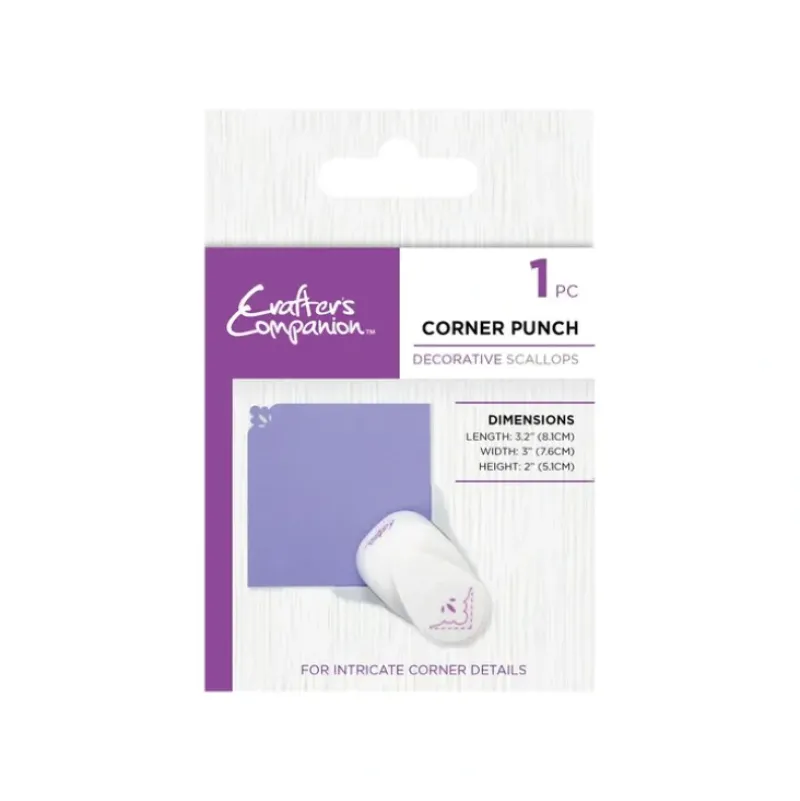 Crafters Companion Corner Punch Decorative Scallops - Little Painter Art | Exploring the Endless Possibilities of Art| Shop All