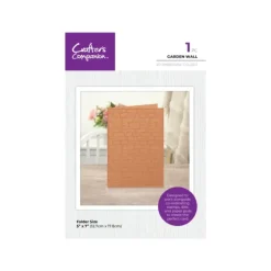 Crafter's Companion Garden Collection 2D Embossing Folder 5"x7" - Garden Wall - Little Painter Art | Exploring the Endless Possibilities of Art| Shop All