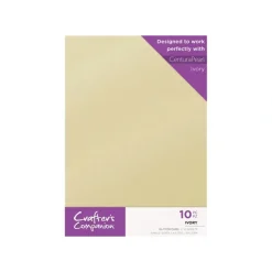 Crafter's Companion Glitter Card 10 Sheet Pack - Ivory - Little Painter Art | Exploring the Endless Possibilities of Art| Shop All