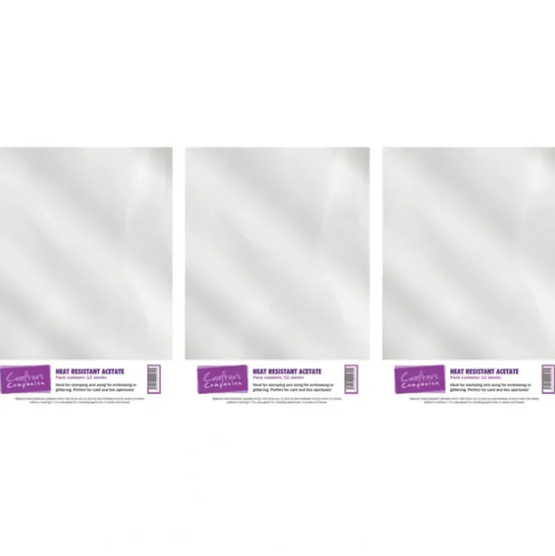 Crafter's Companion Heat Resistant Acetate - 3pk - Little Painter Art | Exploring the Endless Possibilities of Art| Shop All