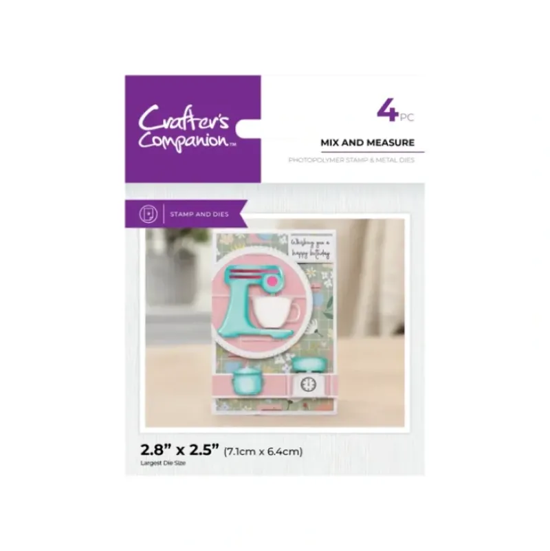 Crafter's Companion Kitchen Collection Metal Die and Stamp - Mix and Measure - Little Painter Art | Exploring the Endless Possibilities of Art| Shop All