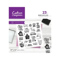 Crafter's Companion Kitchen Collection - Clear Acrylic Stamps - Baked With Love - Little Painter Art | Exploring the Endless Possibilities of Art| Shop All