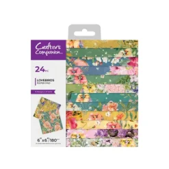 Crafters Companion Love Birds 6 x 6 Paper Pad - Little Painter Art | Exploring the Endless Possibilities of Art| Shop All