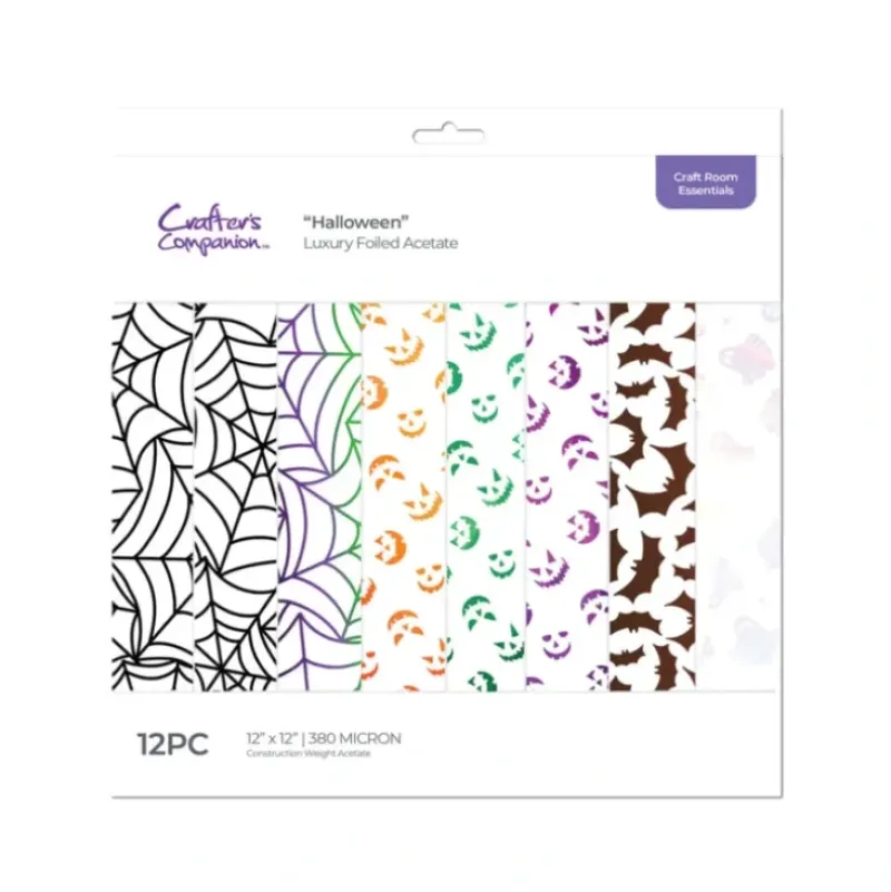 Crafter's Companion Luxury Foiled Acetate Pack - Halloween - Little Painter Art | Exploring the Endless Possibilities of Art| Shop All