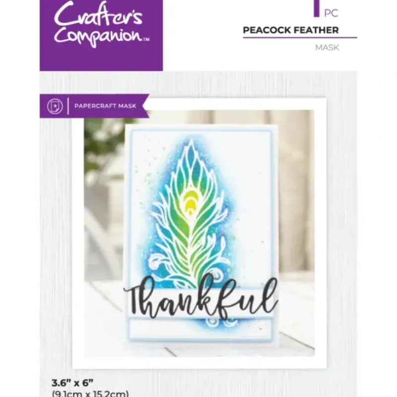 Crafter's Companion Mask - Peacock Feather - Little Painter Art | Exploring the Endless Possibilities of Art| Shop All