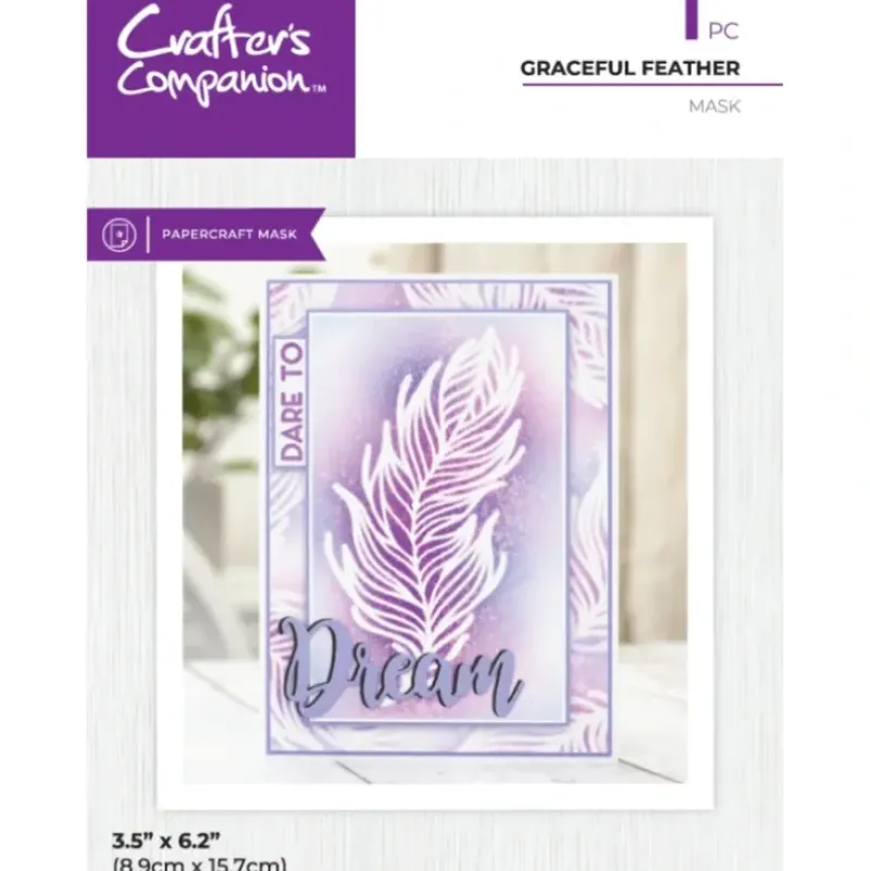 Crafter's Companion Mask - Graceful Feather - Little Painter Art | Exploring the Endless Possibilities of Art| Shop All