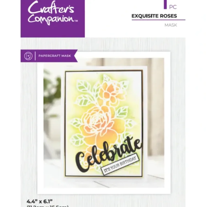Crafter's Companion Mask - Exquisite Roses - Little Painter Art | Exploring the Endless Possibilities of Art| Shop All