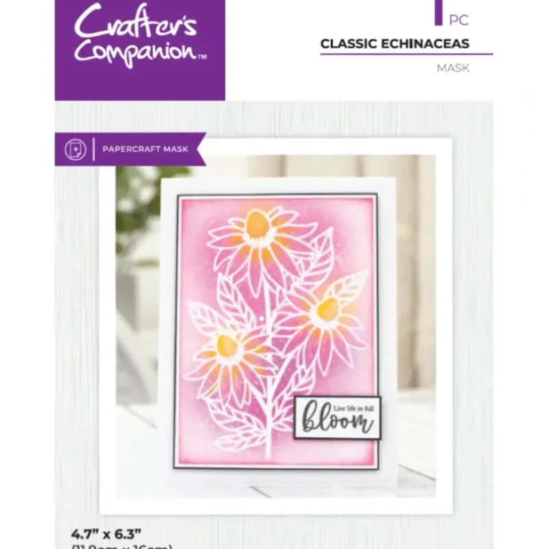 Crafter's Companion Mask - Classic Echinaceas - Little Painter Art | Exploring the Endless Possibilities of Art| Shop All