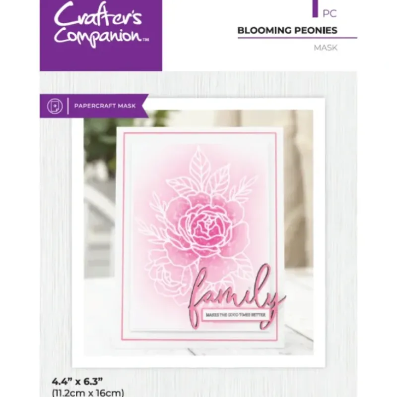 Crafter's Companion Mask - Blooming Peonies - Little Painter Art | Exploring the Endless Possibilities of Art| Shop All