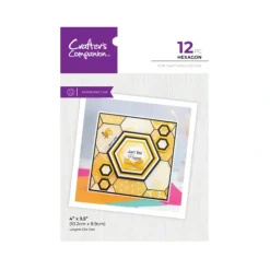 Crafters Companion Metal Die - Hexagon - Little Painter Art | Exploring the Endless Possibilities of Art| Shop All