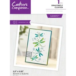 Crafters Companion Metal Dies Elements - Dragonfly Cluster - Little Painter Art | Exploring the Endless Possibilities of Art| Shop All