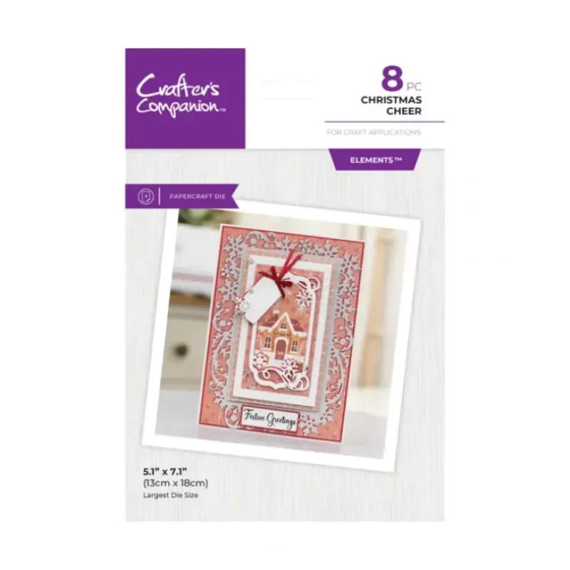 Crafters Companion Metal Die Create-a-Card - Christmas Cheer - Little Painter Art | Exploring the Endless Possibilities of Art| Shop All