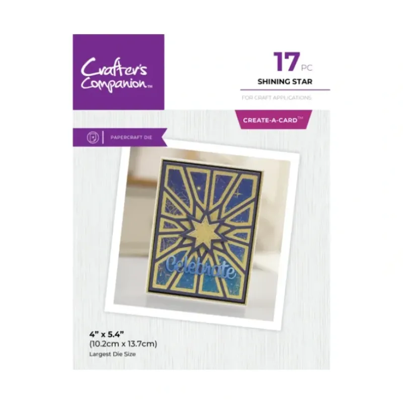 Crafter's Companion Metal Dies Create a Card - Shining Star - Little Painter Art | Exploring the Endless Possibilities of Art| Shop All