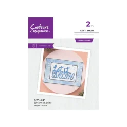 Crafter's Companion Metal Die Expression - Let It Snow - Little Painter Art | Exploring the Endless Possibilities of Art| Shop All