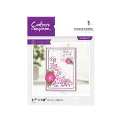 Crafter's Companion Metal Die Elements - Swirling Flourish - Little Painter Art | Exploring the Endless Possibilities of Art| Shop All