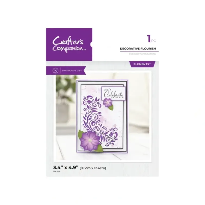 Crafter's Companion Metal Die Elements - Decorative Flourish - Little Painter Art | Exploring the Endless Possibilities of Art| Shop All