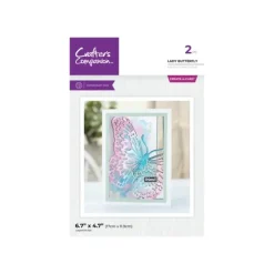Crafter's Companion Metal Die Create a Card 5"x7" - Lady Butterfly - Little Painter Art | Exploring the Endless Possibilities of Art| Shop All