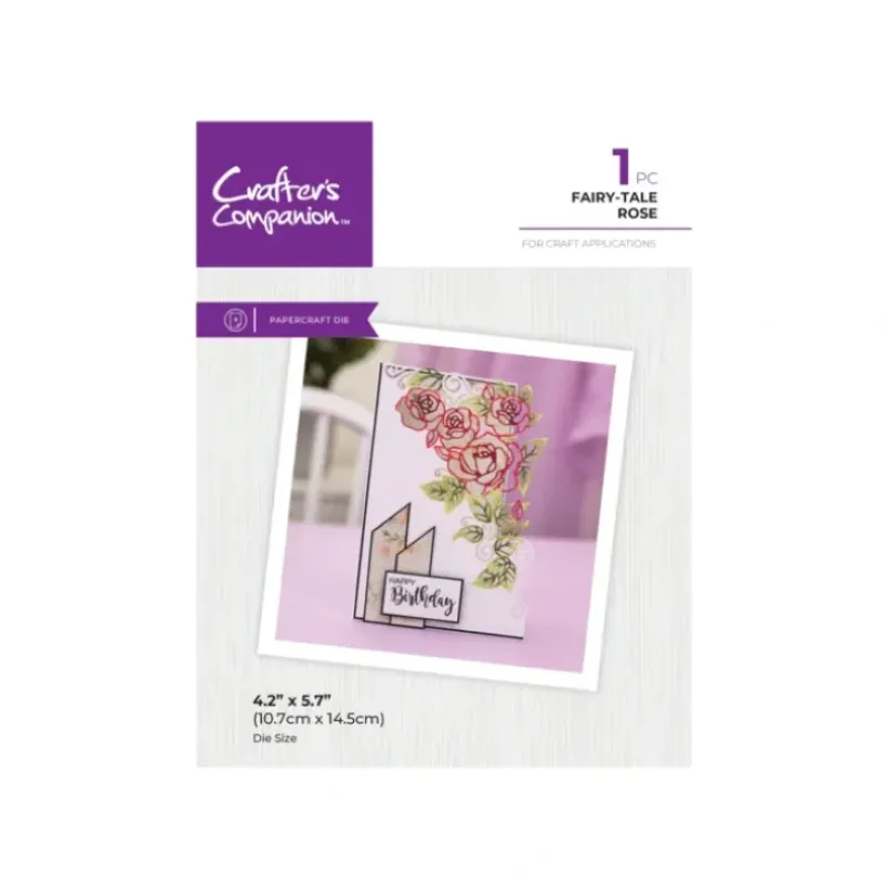 Crafter's Companion Metal Die Edgeable - Fairy-tale Rose - Little Painter Art | Exploring the Endless Possibilities of Art| Shop All