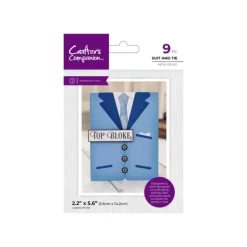 Crafter's Companion Modern Man Metal Die - Suit and Tie - Little Painter Art | Exploring the Endless Possibilities of Art| Shop All