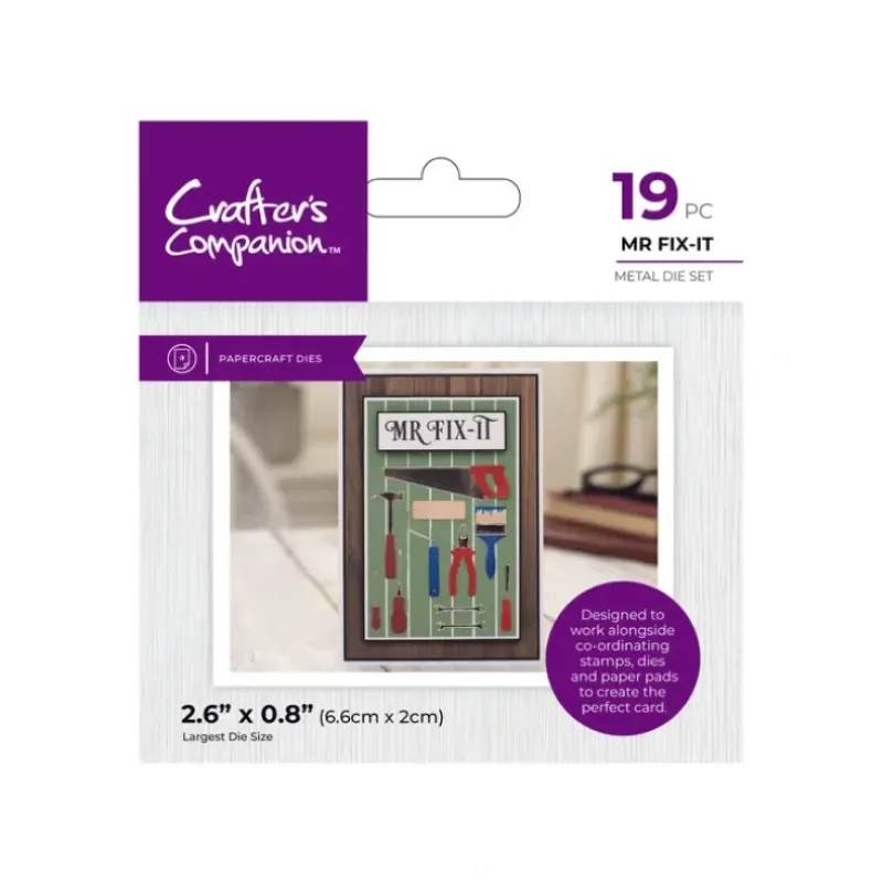 Crafter's Companion Modern Man Metal Die - Mr Fix It - Little Painter Art | Exploring the Endless Possibilities of Art| Brush