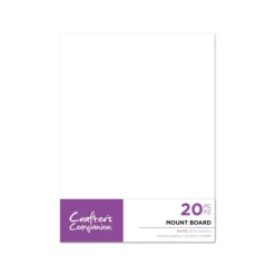 Crafter's Companion Mount Board - White 5.75" x 7.75" (20PK) - Little Painter Art | Exploring the Endless Possibilities of Art| Shop All