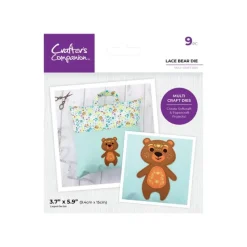 Crafters Companion Multi Craft Die - Lace Bear Die - Little Painter Art | Exploring the Endless Possibilities of Art| Shop All