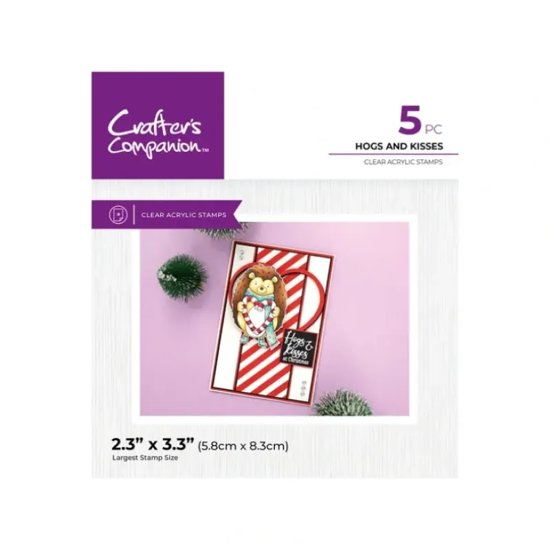 Crafter's Companion Photopolymer Stamp - Hogs and Kisses - Little Painter Art | Exploring the Endless Possibilities of Art| Shop All