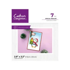 Crafter's Companion Photopolymer Stamp - Special Penguin - Little Painter Art | Exploring the Endless Possibilities of Art| Shop All